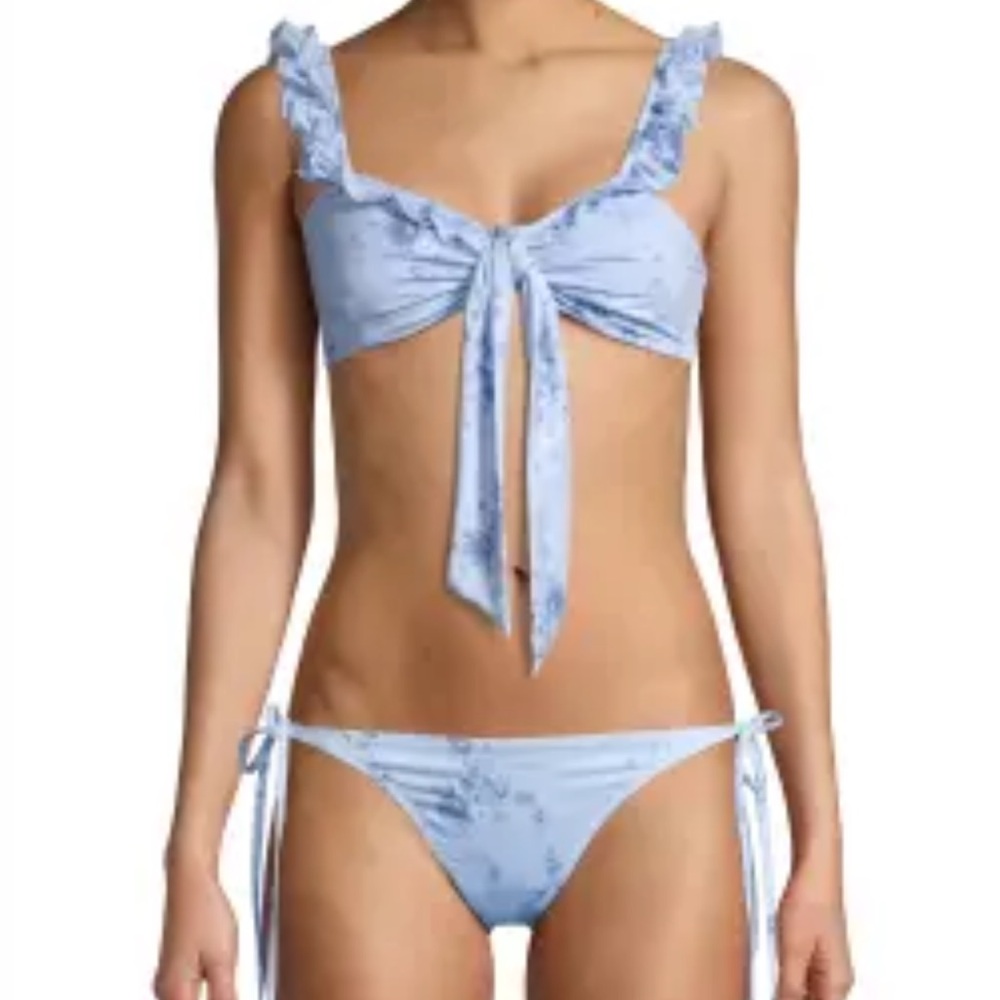 LoveShackFancy Floral Print Bikini Set